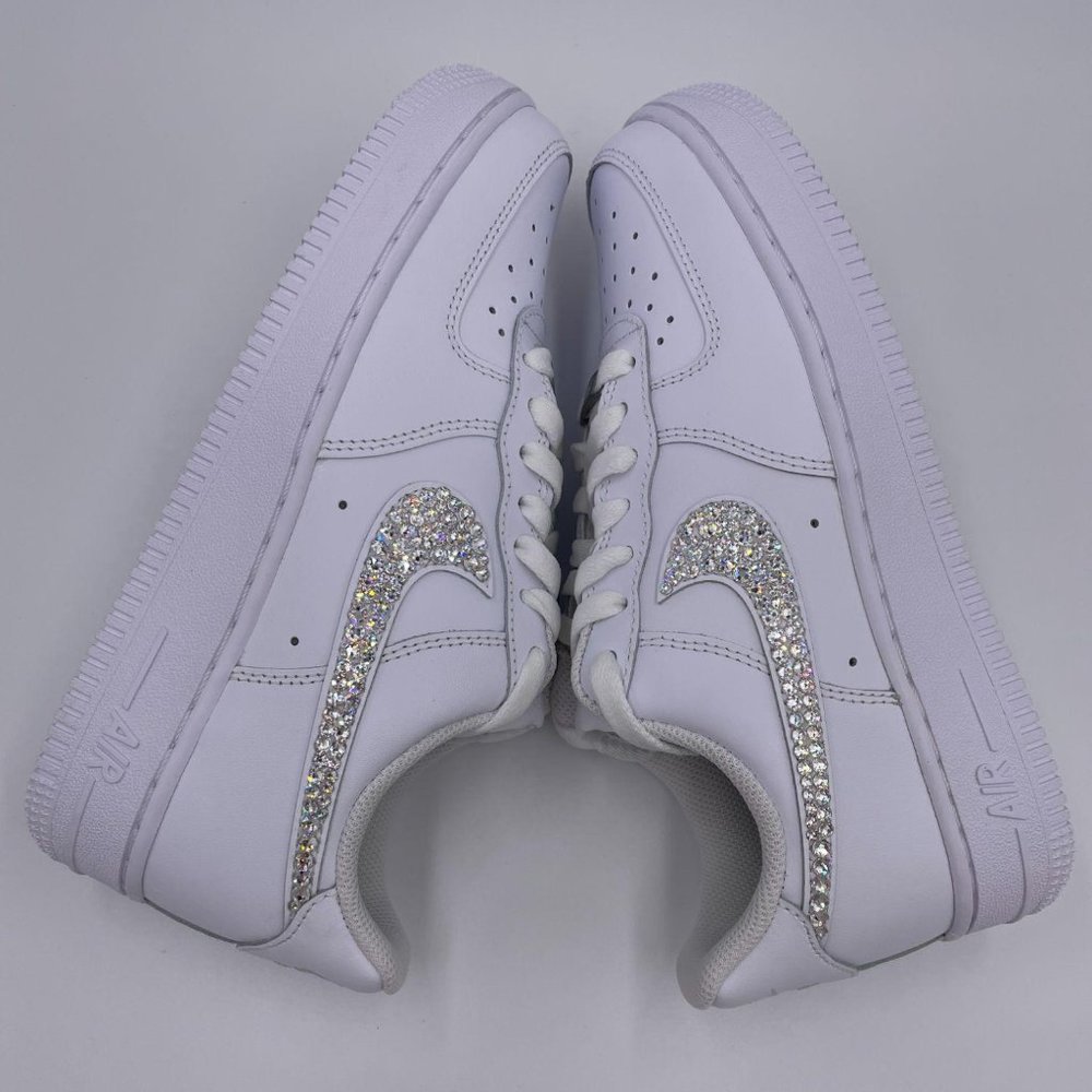 Swarovski Nike Air Force 1'07 White Womens Shoes - Picture 2 of 10